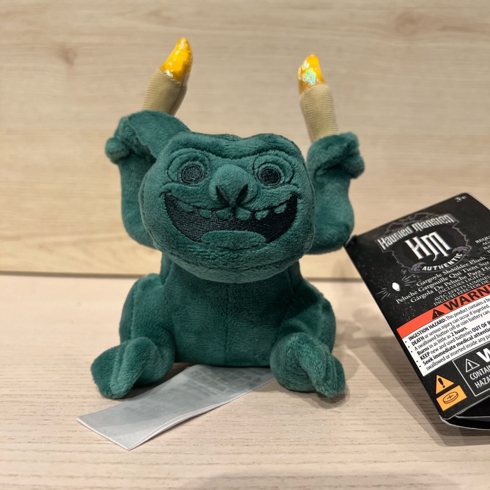 Disney Parks Haunted Mansion Gargoyle Light Up Magnetic Shoulder Plush Pal NEW